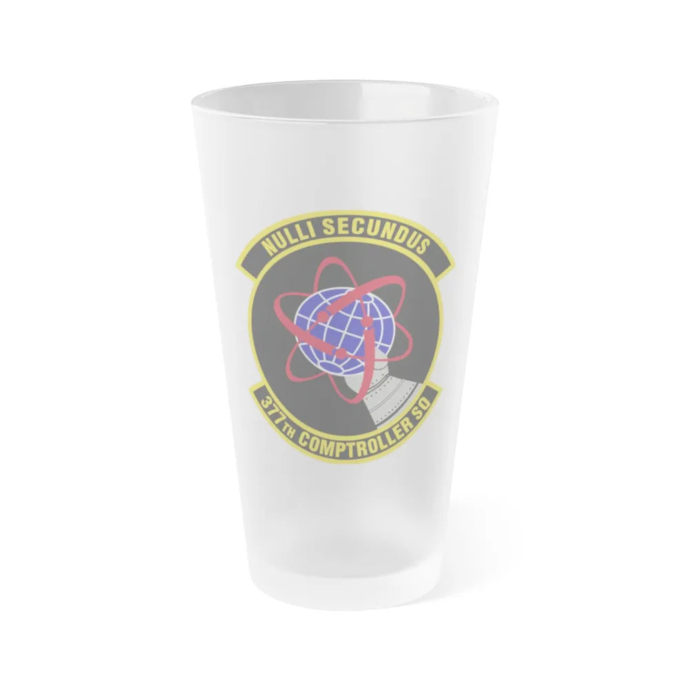 377th Comptroller Squadron (U.S. Air Force) Frosted Pint Glass 16oz-16oz-Frosted-Go Mug Yourself