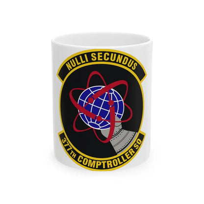 377th Comptroller Squadron (U.S. Air Force) White Coffee Mug-11oz-Go Mug Yourself