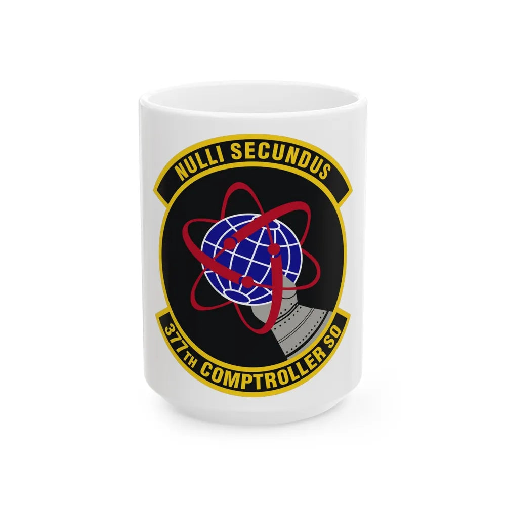 377th Comptroller Squadron (U.S. Air Force) White Coffee Mug-15oz-Go Mug Yourself