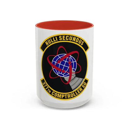 377th Comptroller Squadron (U.S. Air Force) Accent Coffee Mug 15oz Red - Go Mug Yourself