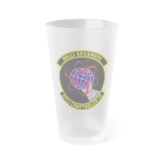 377th Comptroller Squadron (U.S. Air Force) Frosted Pint Glass 16oz 16oz Frosted - Go Mug Yourself