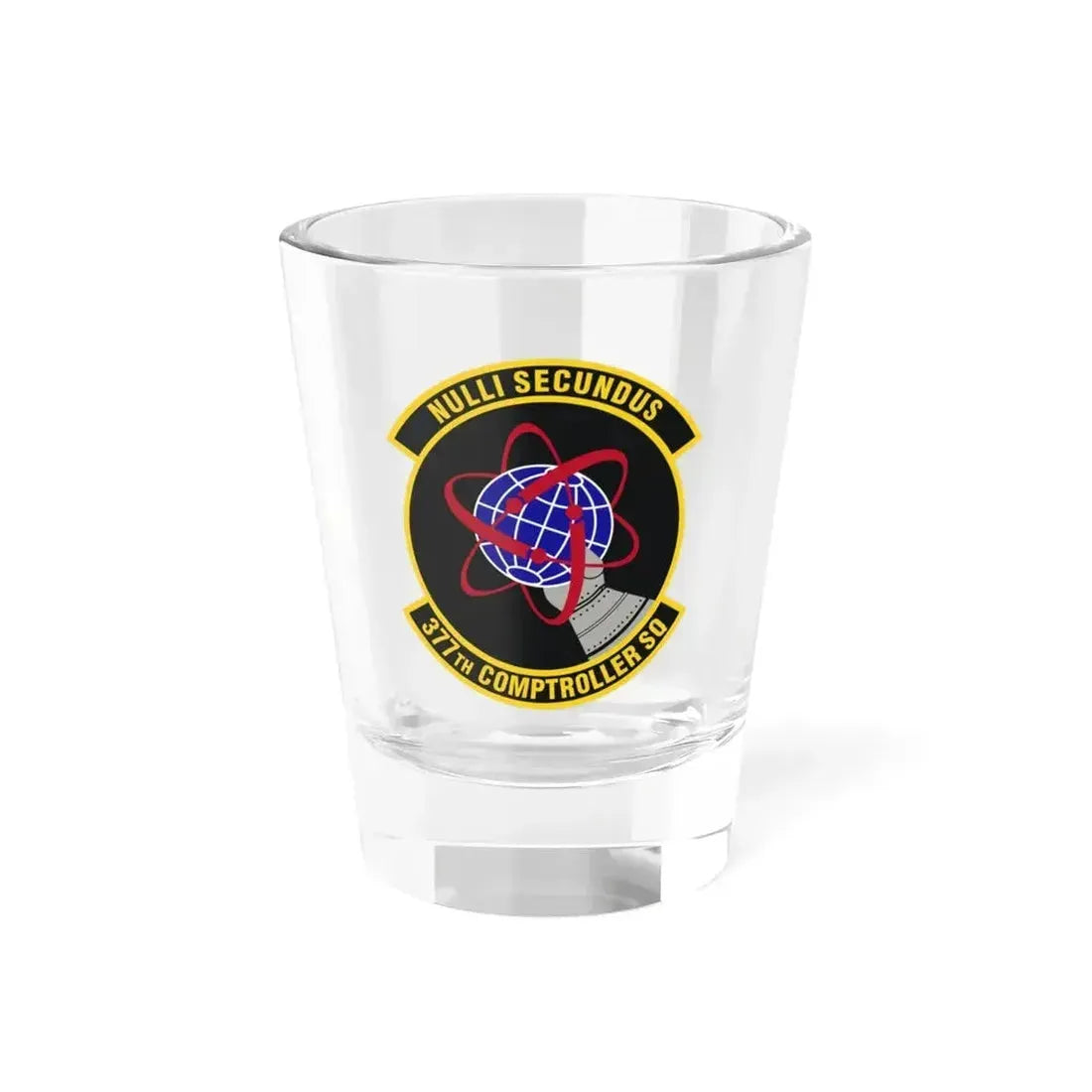 377th Comptroller Squadron (U.S. Air Force) Shot Glass 1.5oz 1.5oz - Go Mug Yourself