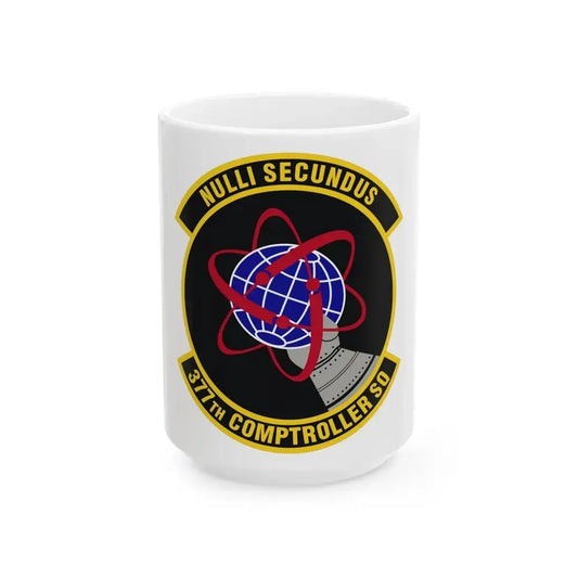 377th Comptroller Squadron (U.S. Air Force) White Coffee Mug 15oz - Go Mug Yourself