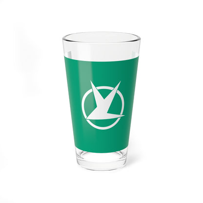 Flag of Tomisato Chiba (Japan) Pint Glass 16oz