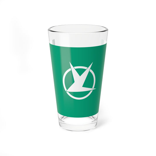 Flag of Tomisato Chiba (Japan) Pint Glass 16oz