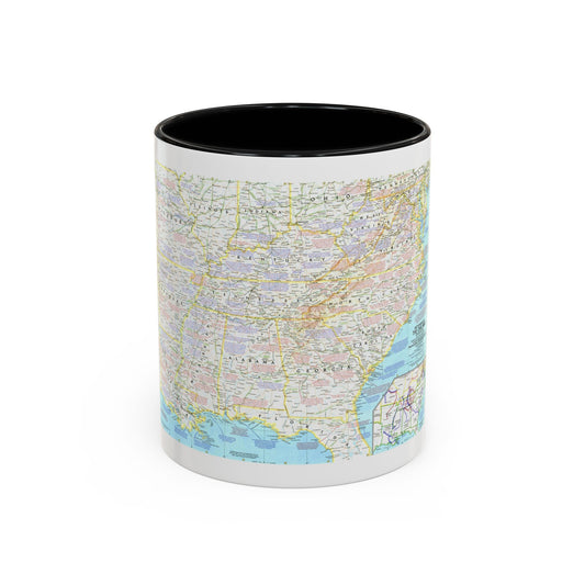 USA - Battlefields of the Civil War 1 (1961) (Map) Accent Coffee Mug