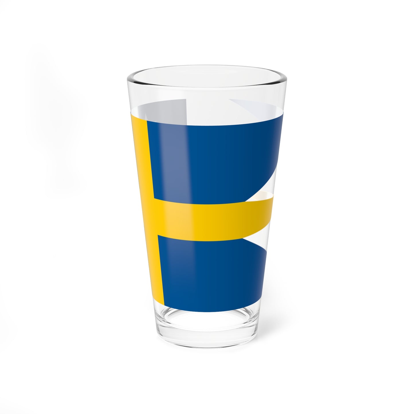 Naval Rank Flag of Sweden - Viceamiralsflagga (Sweden) Pint Glass 16oz