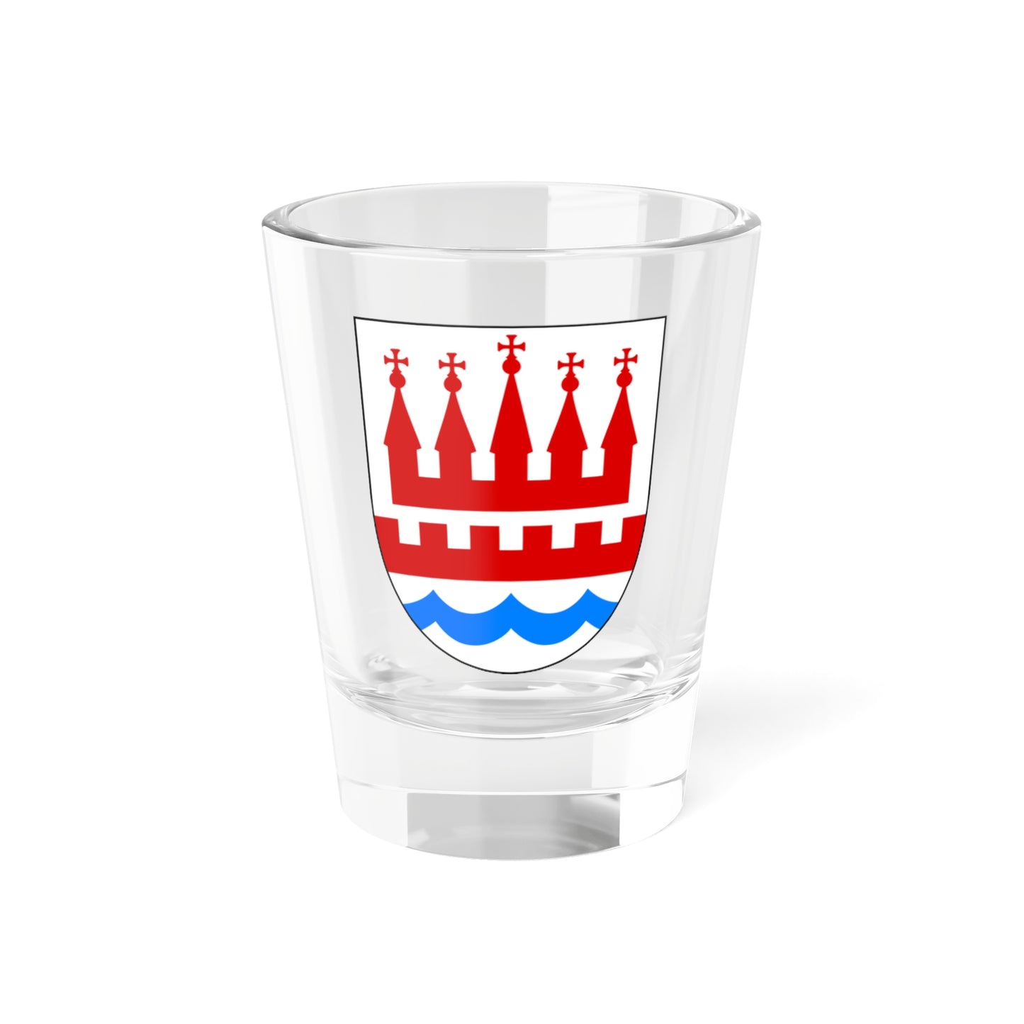 Kalundborg Kommune coa (Denmark) (Coat of Arms) Shot Glass 1.5oz