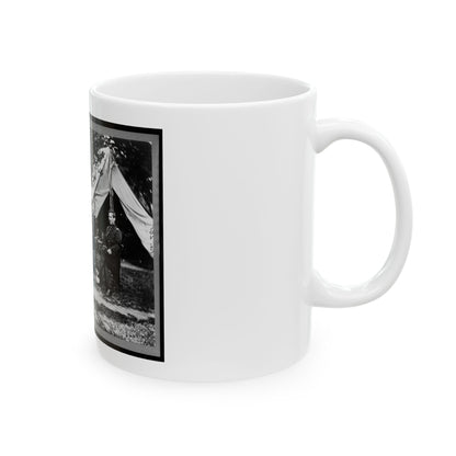 General Napoleon Bonaparte Mclaughlen And Staff Near Washington, D.C. (U.S. Civil War) White Coffee Mug