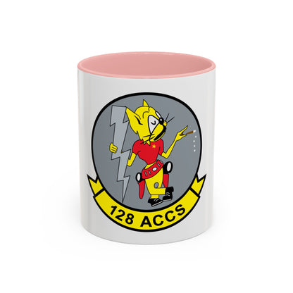 128 ACCS (U.S. Air Force) Accent Coffee Mug