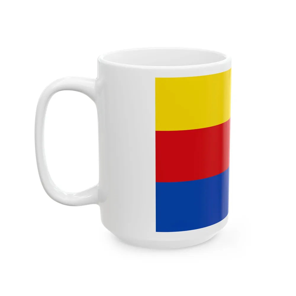 Flag of North Holland Netherlands - White Coffee Mug-Go Mug Yourself