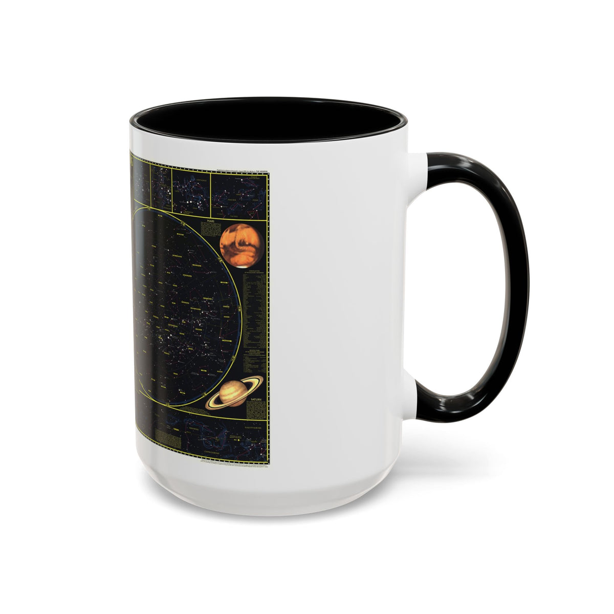 Heavens. The (1970) (Map) Accent Coffee Mug