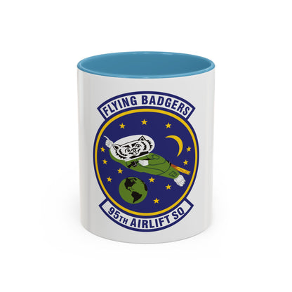 95th Airlift Squadron (U.S. Air Force) Accent Coffee Mug