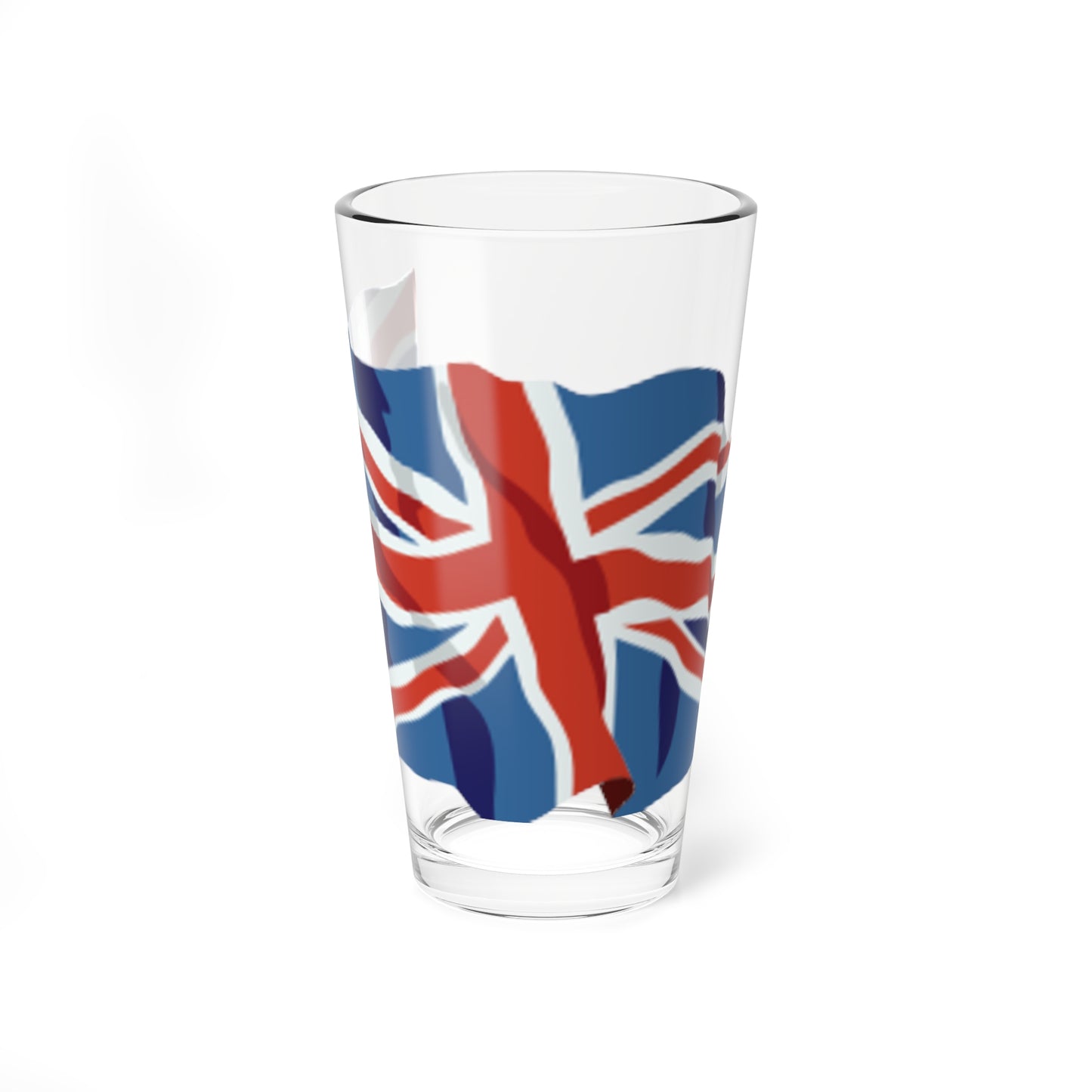 United Kingdom flag waving icon (United Kingdom) Pint Glass 16oz