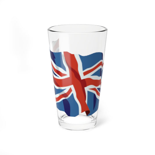 United Kingdom flag waving icon (United Kingdom) Pint Glass 16oz