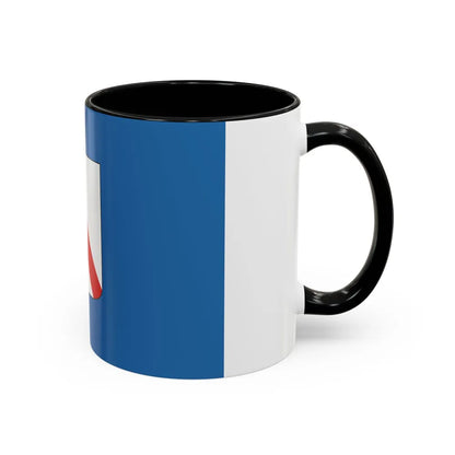 Flag of Campania Italy - Accent Coffee Mug-Go Mug Yourself