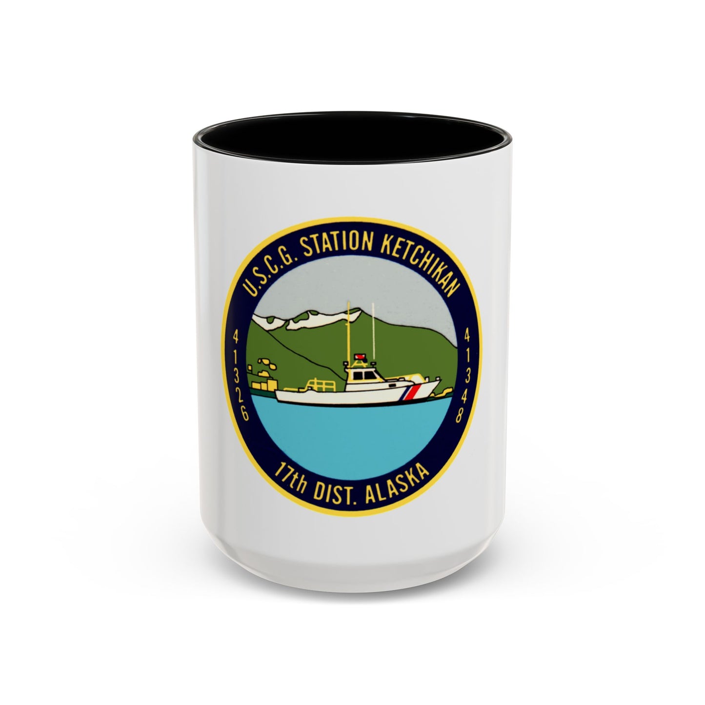 USCG Station Ketchikan 17th Dist (U.S. Coast Guard) Accent Coffee Mug