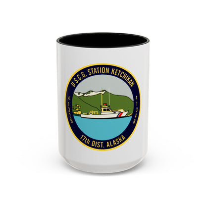 USCG Station Ketchikan 17th Dist (U.S. Coast Guard) Accent Coffee Mug