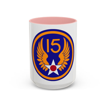 15 Air Force (U.S. Army) Accent Coffee Mug