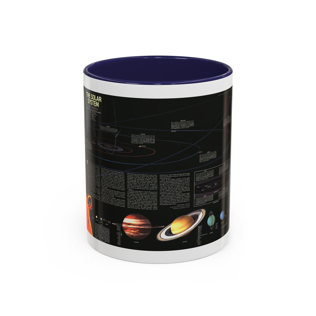 Space - The Solar System (1981) (Map) Accent Coffee Mug