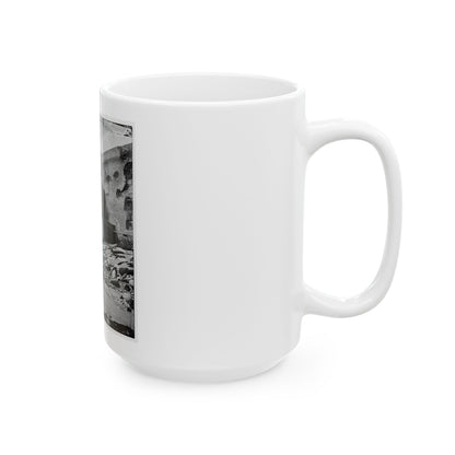 Charleston, S.C. Palmetto Reinforcements On The Channel Side Of Fort Sumter (U.S. Civil War) White Coffee Mug
