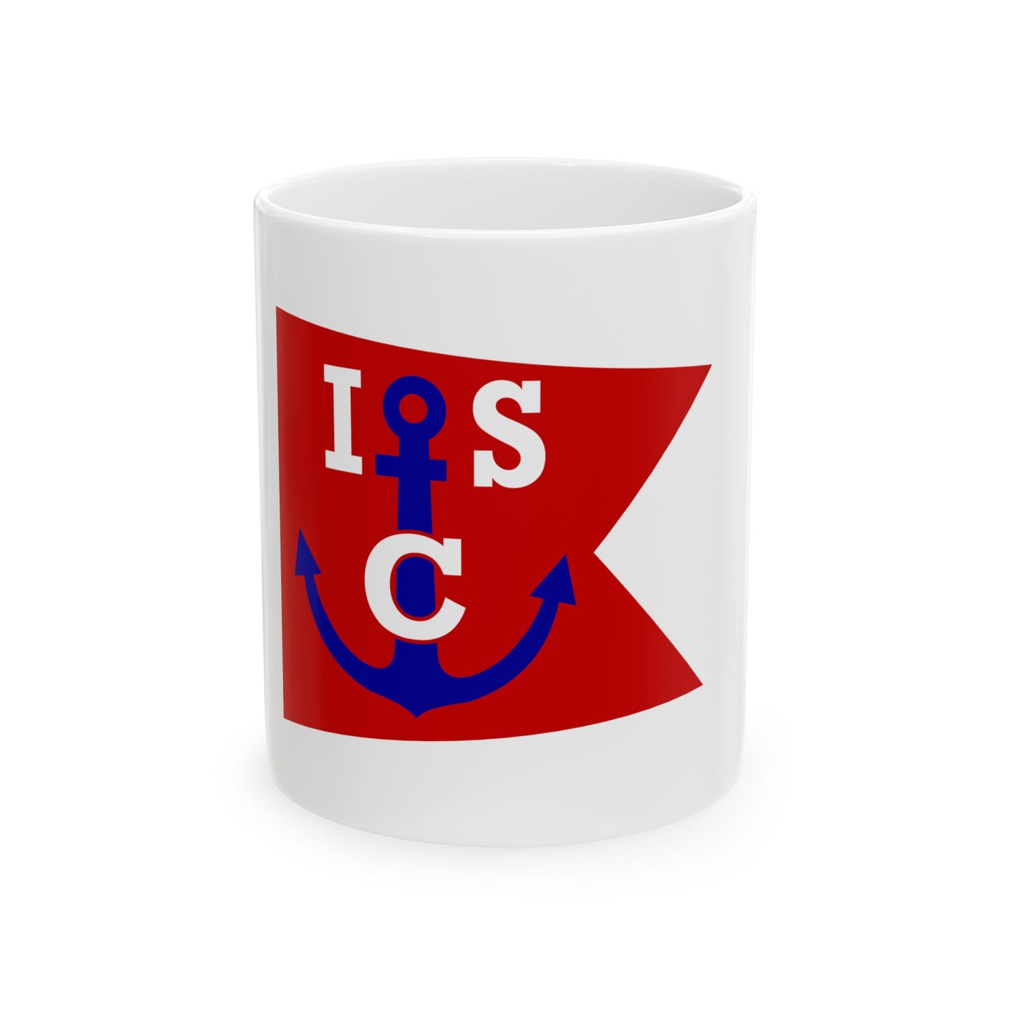 Burgee of Indianapolis Sailing Club (India) White Coffee Mug