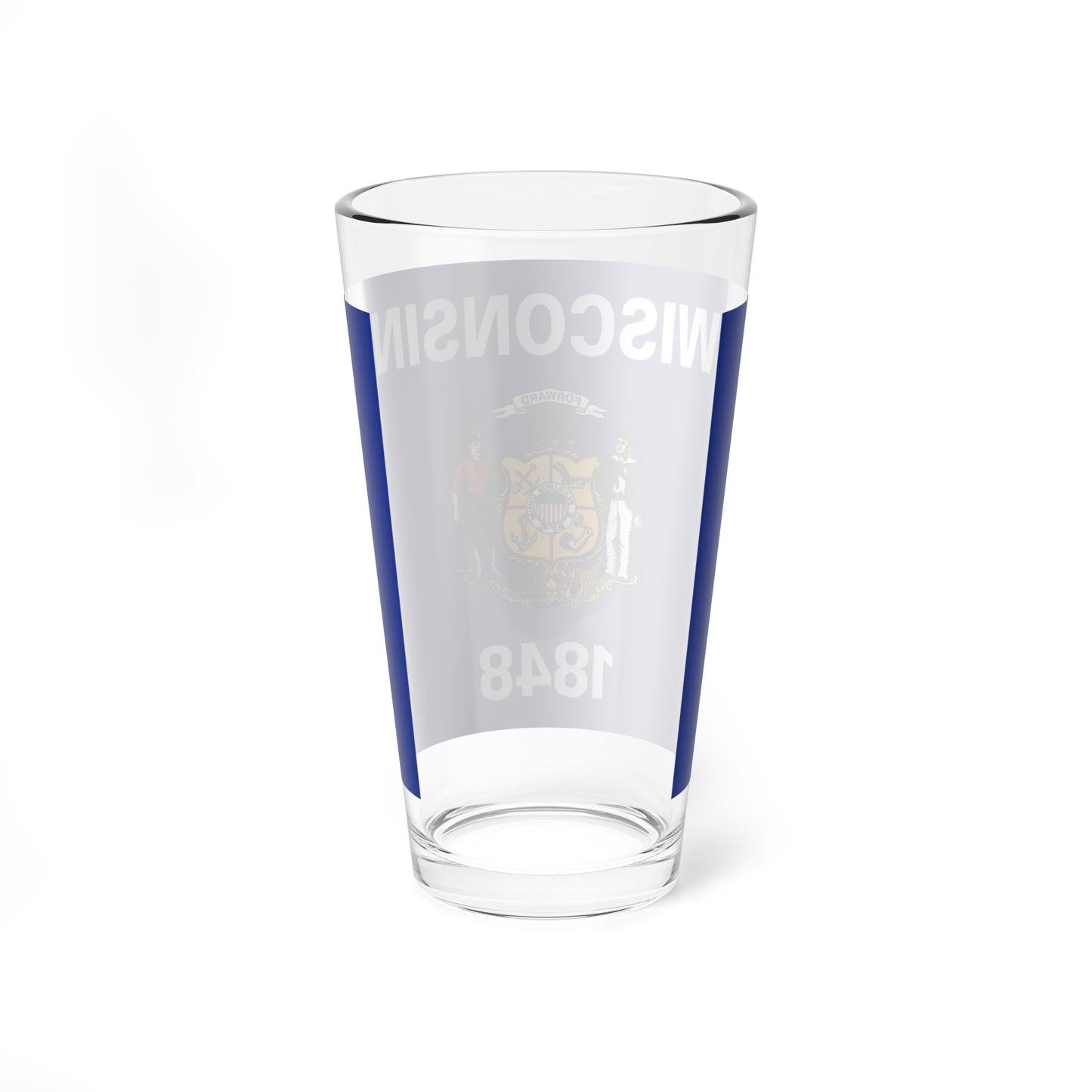 Flag of Wisconsin 3-2 (United States) Pint Glass 16oz