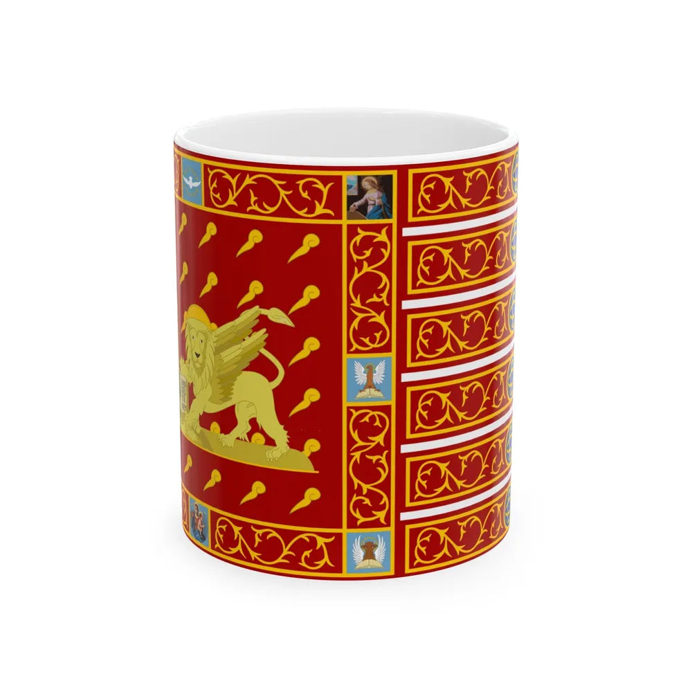 Flag of Venice 1997 Italy - White Coffee Mug-11oz-Go Mug Yourself