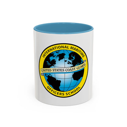 International Maritime Officers School USCG (U.S. Coast Guard) Accent Coffee Mug