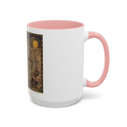 Map of Discovery- Western Hemisphere (1928) (Map) Accent Coffee Mug