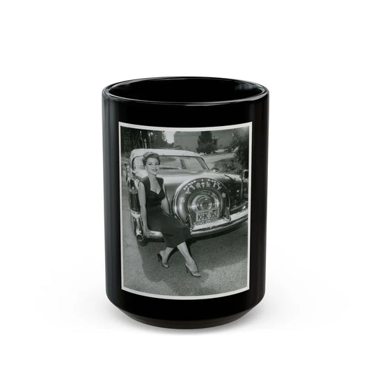 Debra Paget #649 (Vintage Female Icon) Black Coffee Mug-15oz-Go Mug Yourself