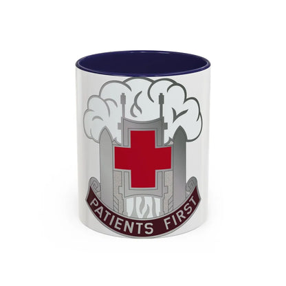 McAfee Hospital (U.S. Army) Accent Coffee Mug-11oz-Navy-Go Mug Yourself