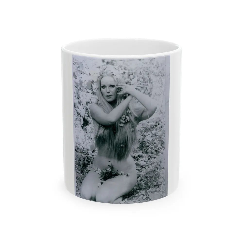 Veronica Carlson #108 (Vintage Female Icon) White Coffee Mug-11oz-Go Mug Yourself