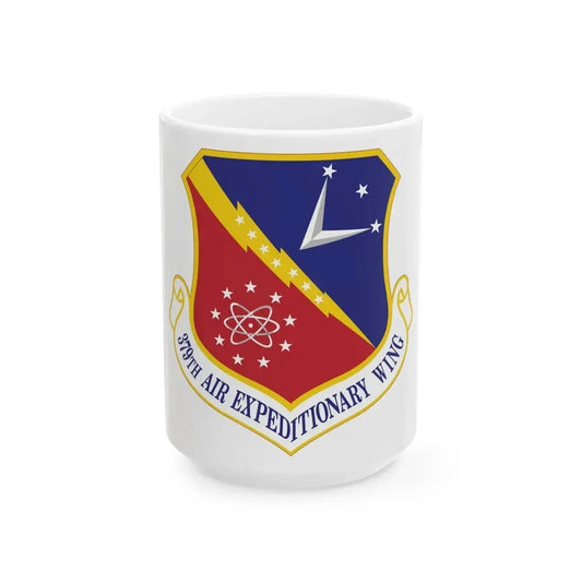 379th Air Expeditionary Wing (U.S. Air Force) White Coffee Mug 15oz - Go Mug Yourself