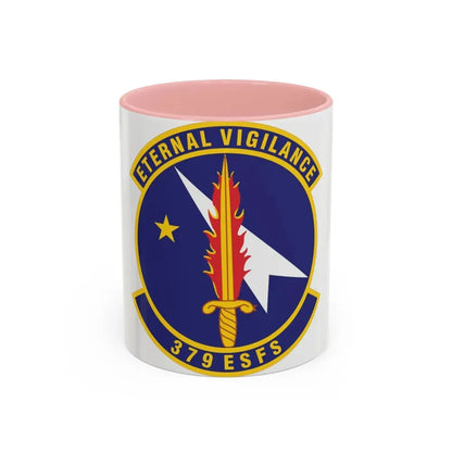 379th Expeditionary Security Forces Squadron (U.S. Air Force) Accent Coffee Mug 11oz Pink - Go Mug Yourself