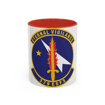 379th Expeditionary Security Forces Squadron (U.S. Air Force) Accent Coffee Mug 11oz Red - Go Mug Yourself