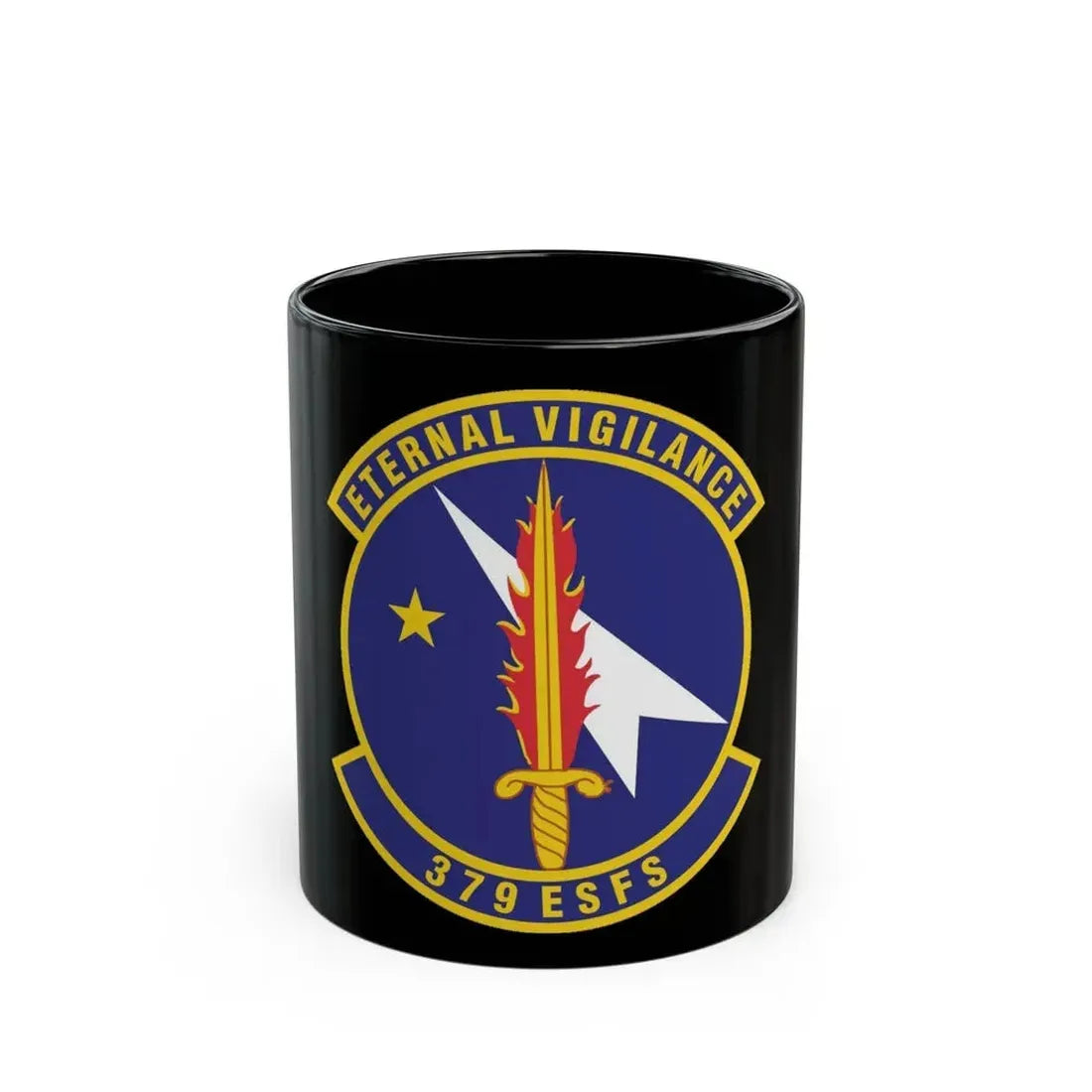 379th Expeditionary Security Forces Squadron (U.S. Air Force) Black Coffee Mug 11oz - Go Mug Yourself
