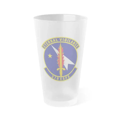 379th Expeditionary Security Forces Squadron (U.S. Air Force) Frosted Pint Glass 16oz 16oz Frosted - Go Mug Yourself