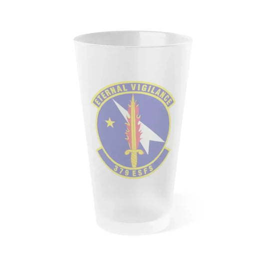 379th Expeditionary Security Forces Squadron (U.S. Air Force) Frosted Pint Glass 16oz 16oz Frosted - Go Mug Yourself