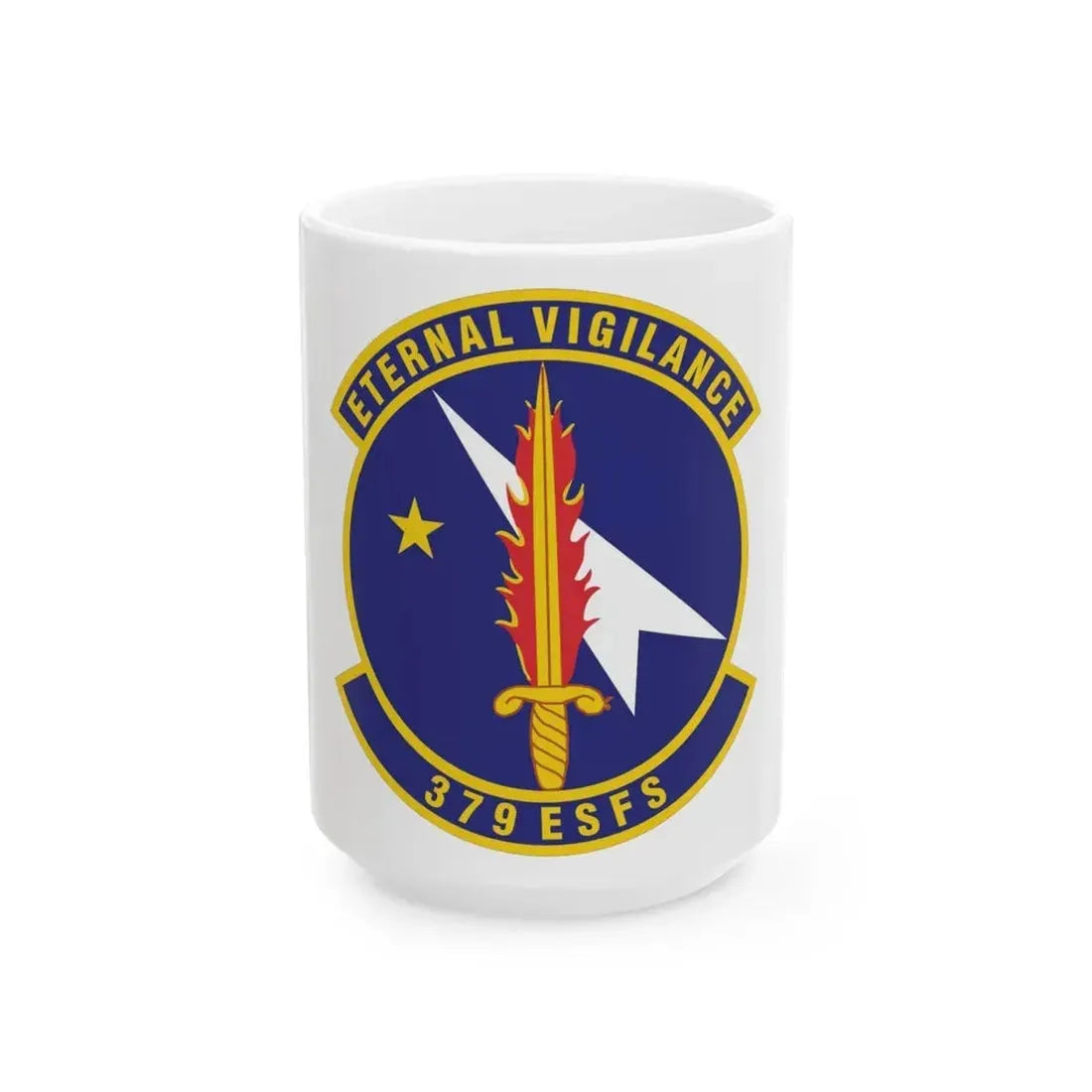 379th Expeditionary Security Forces Squadron (U.S. Air Force) White Coffee Mug 15oz - Go Mug Yourself