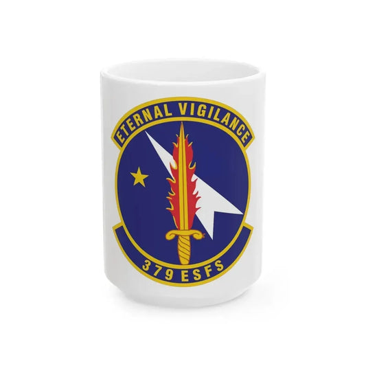 379th Expeditionary Security Forces Squadron (U.S. Air Force) White Coffee Mug 15oz - Go Mug Yourself