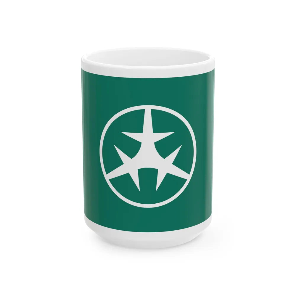 Flag of Setagaya Tokyo Japan - White Coffee Mug-15oz-Go Mug Yourself