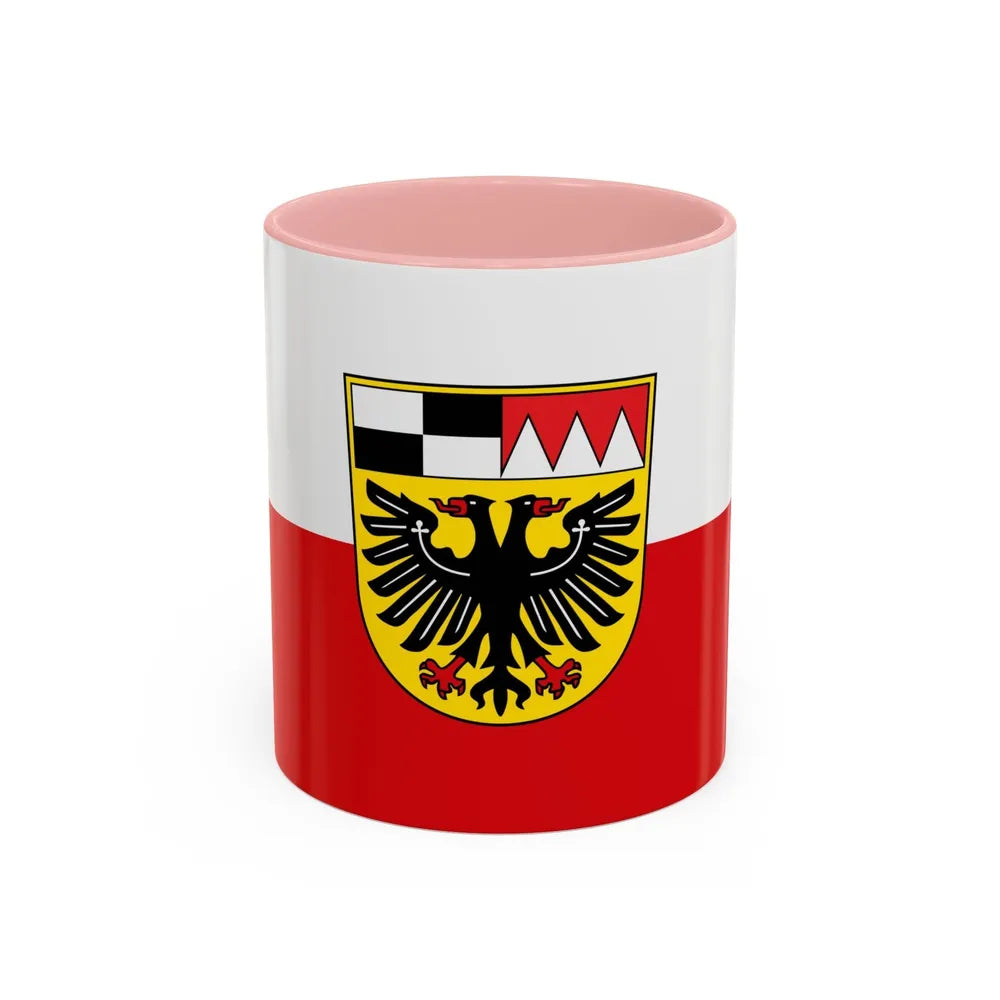 Flag of Ansbach Germany - Accent Coffee Mug-11oz-Pink-Go Mug Yourself