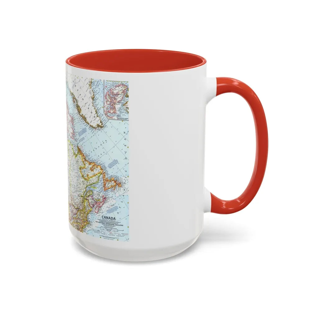 Canada (1961) (Map) Accent Coffee Mug-Go Mug Yourself