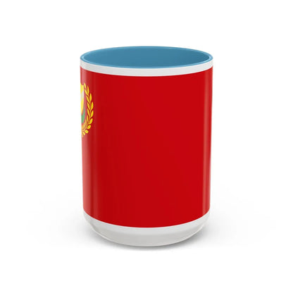 Flag of Kedah Malaysia - Accent Coffee Mug-15oz-Light Blue-Go Mug Yourself