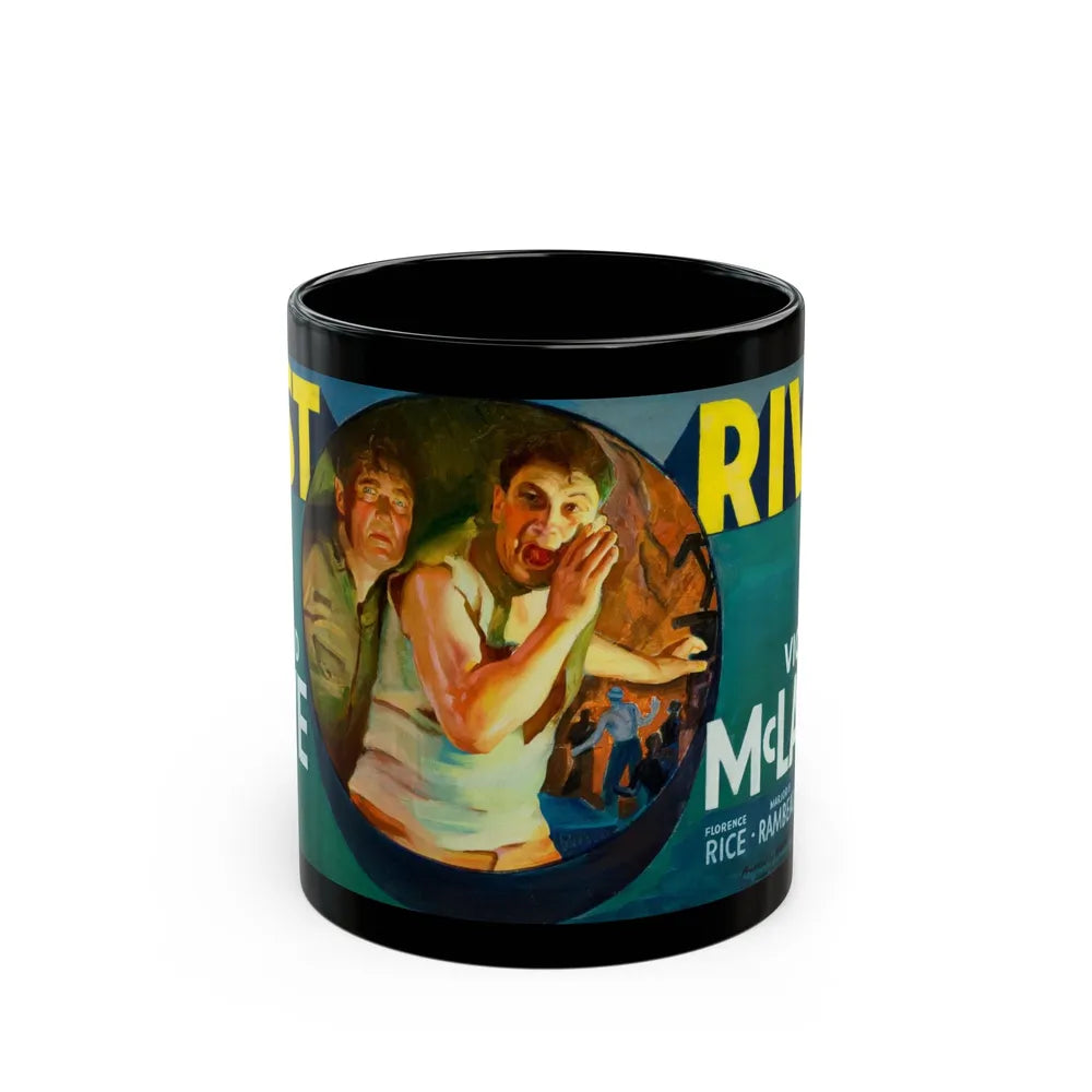 East River, movie poster advertisement - Black Coffee Mug-11oz-Go Mug Yourself