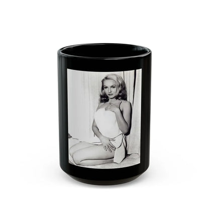 Julie Newmar #157 (Vintage Female Icon) Black Coffee Mug-15oz-Go Mug Yourself