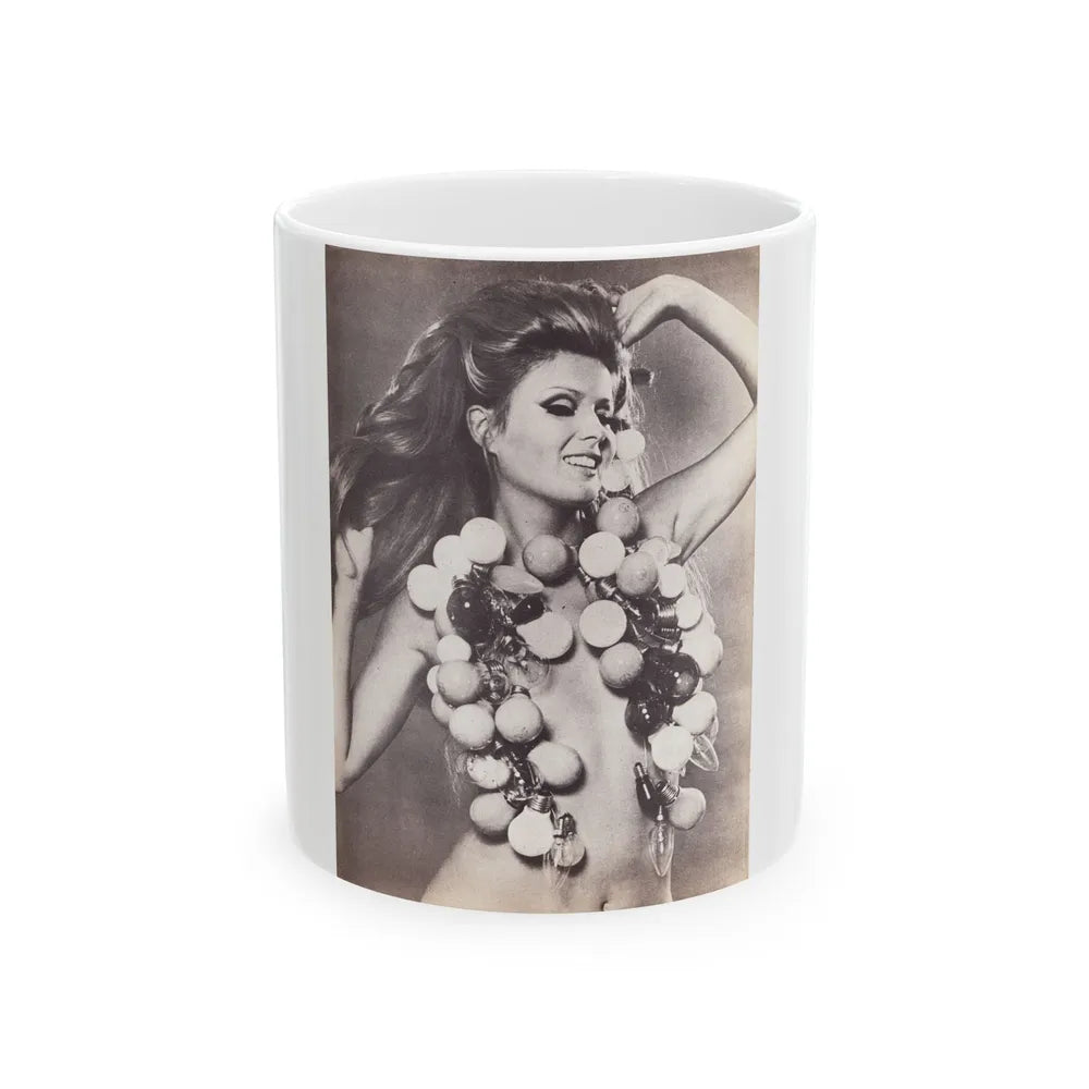 Pamela Tiffin #25 - Mag. Page (Vintage Female Icon) White Coffee Mug-11oz-Go Mug Yourself