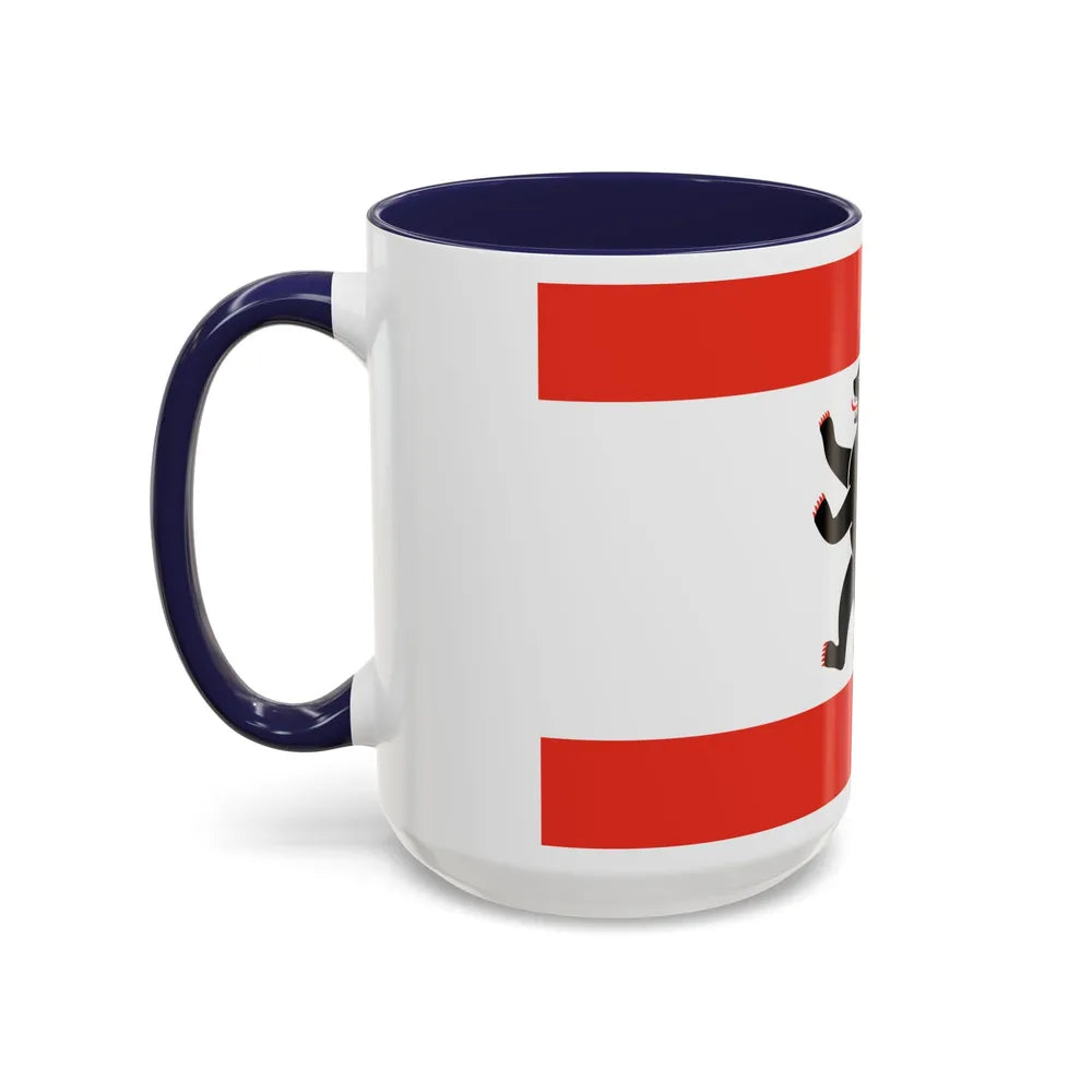 Flag of Berlin Germany - Accent Coffee Mug-Go Mug Yourself