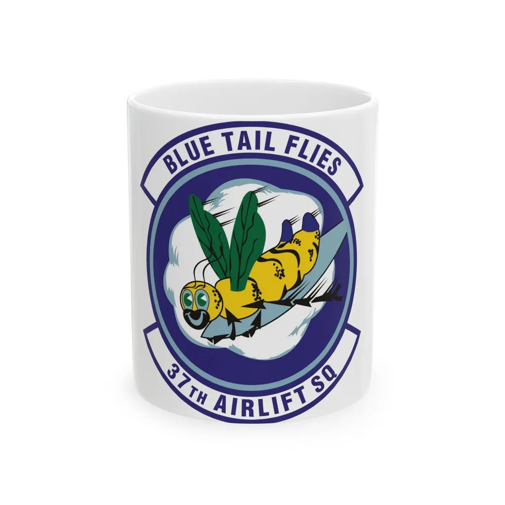 37th Airlift Squadron (U.S. Air Force) White Coffee Mug-11oz-Go Mug Yourself